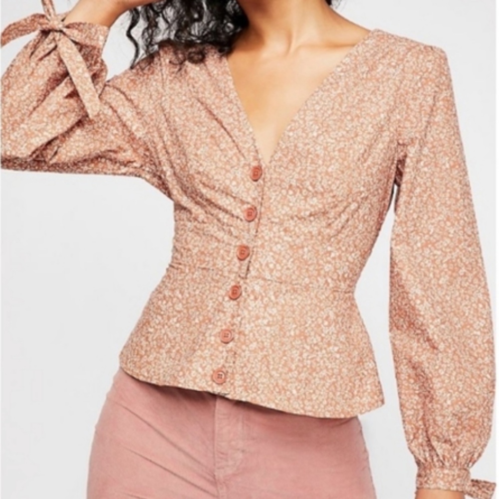 Free People Sienna Floral Blouse